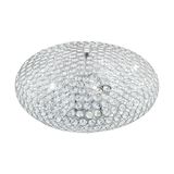 Eglo 95285 Clemente Kristall-Deckenlampe 3xE27 Ø45cm Chrom