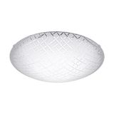 Eglo 95288 Riconto 1 LED Deckenbeleuchtung 16W Ø32cm Glas geriffelt