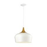 Eglo 95383 Obregon Pendelleuchte E27 Stahl Creme Eiche