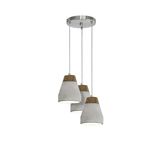 Eglo 95526 Tarega Pendelleuchte 3xE27 Holz + Beton