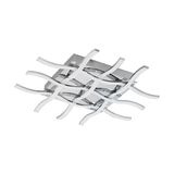 Eglo 95569 Lasana 1 LED Deckenleuchte 36W Stahl Chrom