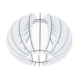 Eglo 95605 Stellato 2 Deckenleuchte E27 Holz Glas weiss