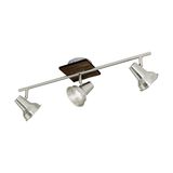 Eglo 95648 Filipina LED Deckenleuchte 3x3,3W Stahl Holz Braun