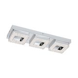 Eglo 95656 Fradelo LED Deckenleuchte eckig 3x4W Stahl Chrom