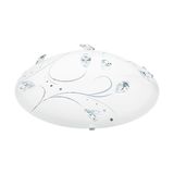 Eglo 95689 Sorrenta 1 LED Deckenleuchte 16W Glas mit Kristallen