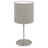Eglo 95726 Pasteri Schreibtischlampe E14 matt taupe graubraun