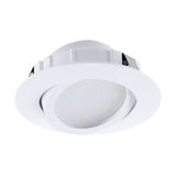 Eglo 95854 Pineda LED Einbauleuchte 1x6W schwenkbar Ø8,4cm Weiss