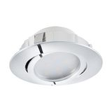 Eglo 95855 Pineda LED Einbauleuchte 1x6W schwenkbar Ø8,4cm Chrom