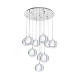Eglo 95914 Conessa LED Pendelleuchte 10x4W Stahl Chrom
