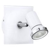 Eglo 95993 TAMARA 1 LED Spot 3W 120x120mm Weiss Chrom IP44