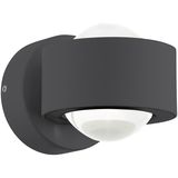 Eglo 96049 Ono 2 LED Wandspot 2x2,5W Anthrazit 2-wege-Linse
