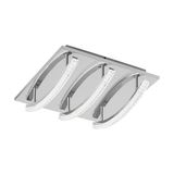 Eglo 96094 Pertini LED Deckenleuchte 3x4,2W Stahl Alu Chrom
