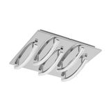 Eglo 96095 Pertini LED Deckenleuchte 5x4,3W Stahl Alu Chrom