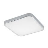 Eglo 96229 MANILVA 1 LED Wand-/Deckenleuchte 290x290mm Chrom Weiss Warmweiss IP44
