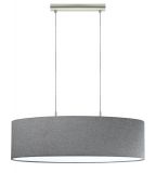 Eglo 96369 Pasteri Hängeleuchte 2XE27 75cm nickel grau
