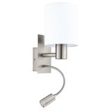 Eglo 96477 Pasteri LED + E27 Wandleuchte nickel weiss