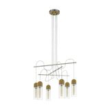 Eglo 96946 Zacharo 1 Hängeleuchte 6X4W nickel braun klar