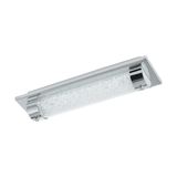Eglo 97054 TOLORICO LED Wand-/Deckenleuchte 8W 350x100mm Chrom Neutralweiss IP44