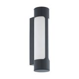 Eglo 97119 TONEGO LED Außen-Wand-/Deckenleuchte 2x6W Anthrazit Weiss Warmweiss IP44