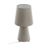 EGLO 97124 CARPARA Tischleuchte taupe 2xE14