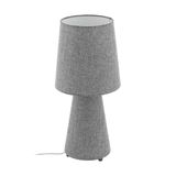 EGLO 97132 CARPARA Tischleuchte grau 2xE27