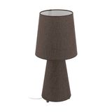 EGLO 97133 CARPARA Tischleuchte braun 2xE27
