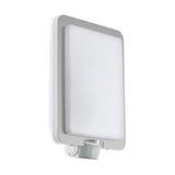 Eglo 97218 MUSSOTTO E27 Außen-Wand-/Deckenleuchte Sensor Edelstahl Weiss IP44