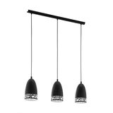 EGLO 97444 SAVIGNANO Hängeleuchte schwarz 3xE27