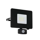 Eglo 97462 FAEDO 3 LED Außen-Wand-/Deckenleuchte 31W Sensor Schwarz Tageslichtweiss IP44