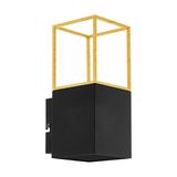 EGLO 97735 MONTEBALDO LED Wandleuchte schwarz gold GU10 5W