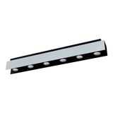 EGLO 97964 VISERBA LED Deckenleuchte Aluminium schwarz GU10 6x5W