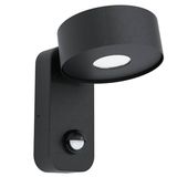Eglo 98738 PALOSCO LED Außen-Wand-/Deckenleuchte 4,9W Sensor Schwarz Warmweiss IP44