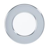 Eglo 99204 FUEVA 5 LED Ein-/Aufbauleuchte 2,7W Einbauspot Ø86mm Chrom Weiss Warmweiss IP44