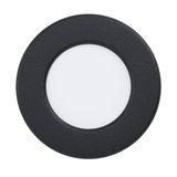 Eglo 99213 FUEVA 5 LED Ein-/Aufbauleuchte 2,7W Einbaustrahler Ø86mm Schwarz Weiss Neutralweiss IP44