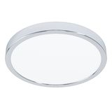 Eglo 99266 FUEVA 5 LED Ein-/Aufbauleuchte 20,5W Ø285mm Chrom Weiss Warmweiss IP44