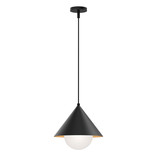 Elstead Remyck Pendelleuchte E27 Mattes Schwarz Mattschwarz