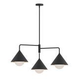 Elstead Remyck Pendelleuchte E27 3-fach Mattes Schwarz Mattschwarz