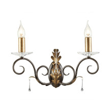Elstead Amarilli Wandleuchte E14 2-fach Bronze-Goldfarbe, Made in UK