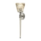 Elstead Agatha LED Wandleuchte G9 Nickel gebürstet IP44