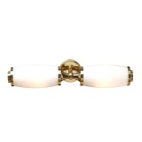 Elstead Eliot LED Wandleuchte G9 2-fach Poliertes Messing IP44