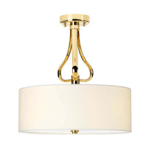 Elstead Falmouth LED Deckenleuchte G9 3-fach Französisches Gold IP44