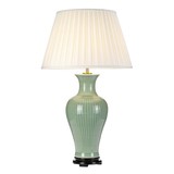Elstead Dalian Tischleuchte E27 Celadon Grün Elfenbein