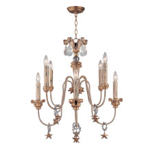Elstead Mignon Kronleuchter E14 8-fach Gold und Silber