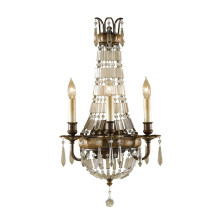 Elstead Bellini Wandleuchte E14 3-fach Oxidierte Bronze, Britische Bronze