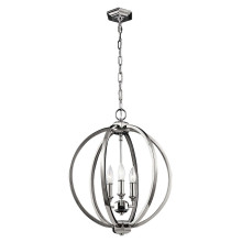 Elstead Corinne Hängeleuchte E14 3-fach 53cm Poliertes Nickel