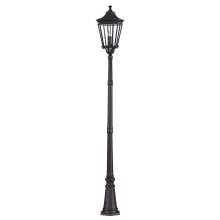 Elstead Cotswold Lane Außen-Stehleuchte E14 3-fach 257cm Schwarz IP44