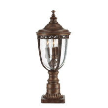Elstead English Bridle Außen-Stehleuchte E14 3-fach 55cm Britische Bronze IP44