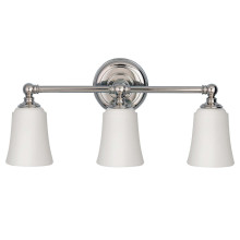 Elstead Huguenot Lake LED Wandleuchte G9 3-fach Poliertes Chrom IP44