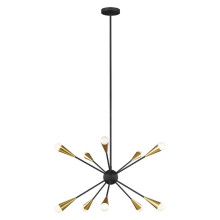 Elstead Jax LED Kronleuchter G9 10-fach Mitternachtsschwarz