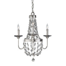 Elstead Malia Kronleuchter E14 3-fach Poliertes Nickel